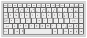 keyboard-clipart-a-keyboard-with-white-key