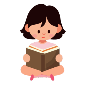 kids-reading-clipart-a-girl-reading-book