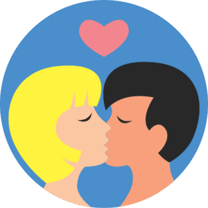 kiss-clipart-a-couple-kissing-in-circle