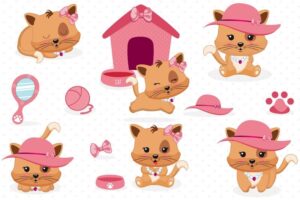 kitty-clipart-cute-kittens-in-different-poses